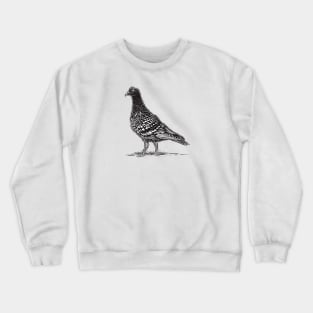 Pigeon Bird Linocut Crewneck Sweatshirt